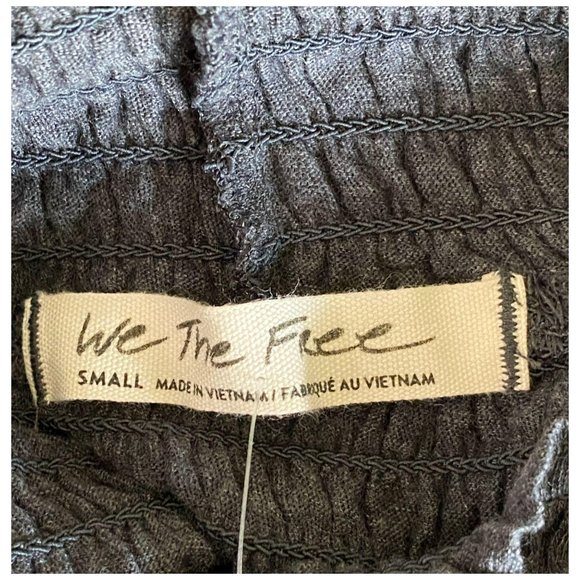 Free People Caroline Smocked Turtleneck Top Sz S - Picture 5 of 10